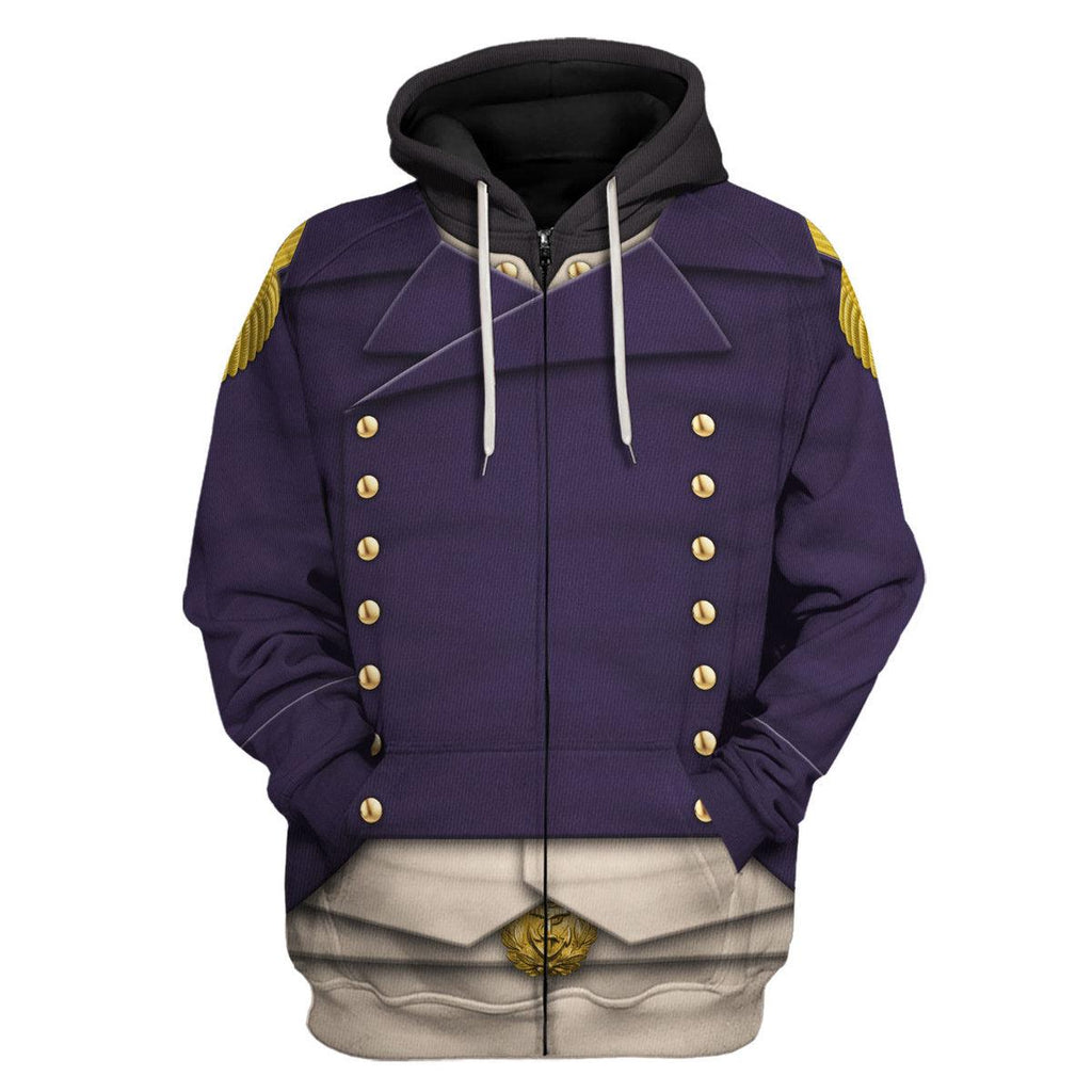 Oodiegang Royal Navy Captain-1806 Uniform All Over Print Hoodie Sweatshirt T-Shirt Tracksuit - DucG