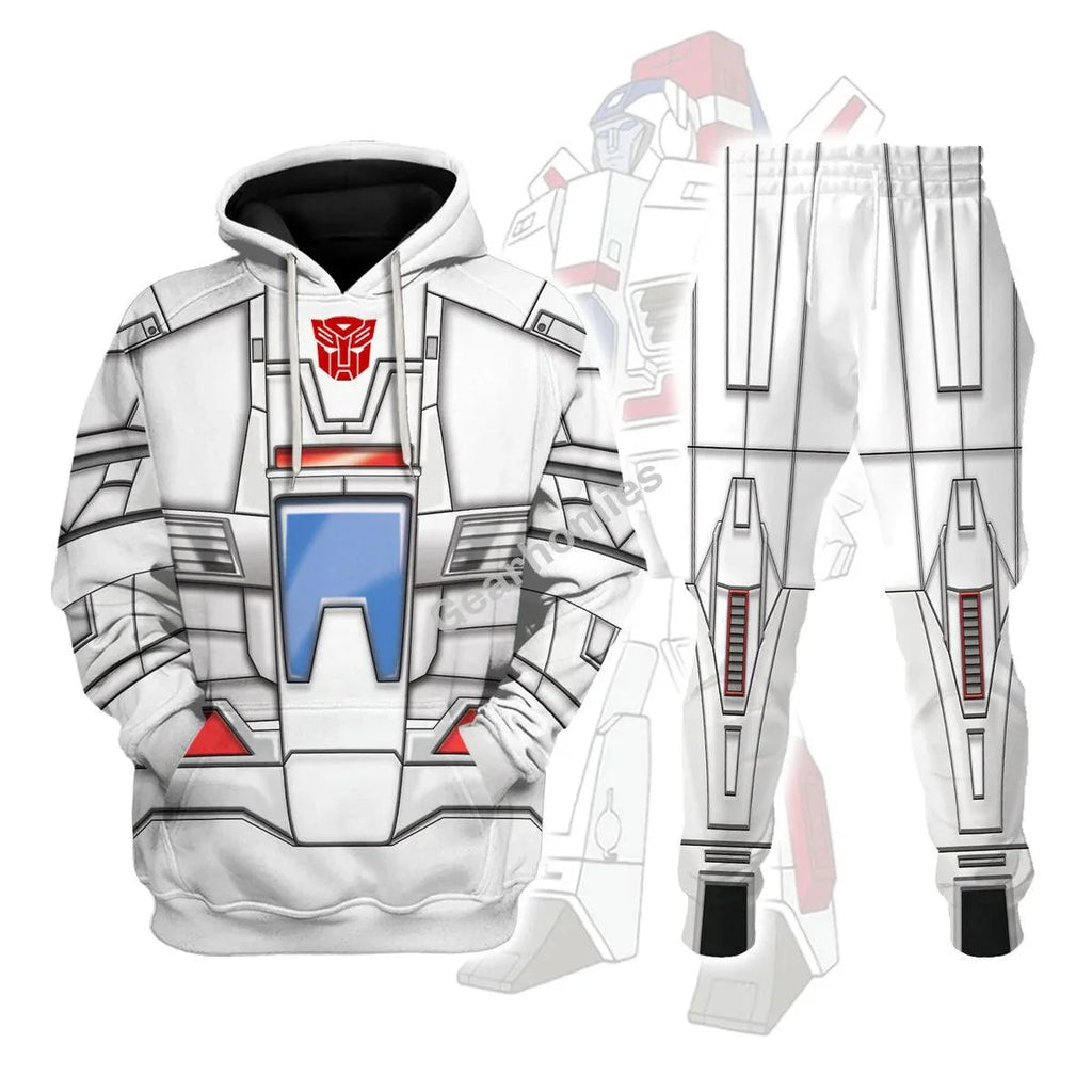 Oodiegang Skyfire Jetfire G1 Transfomers Robot Costume Hoodie Sweatshirt T-Shirt Tracksuit - Oodiegang.com