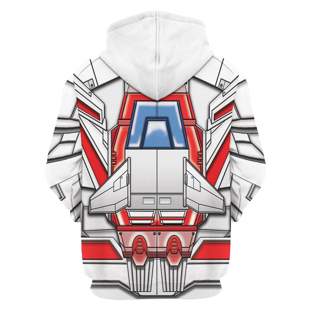 Oodiegang Skyfire Jetfire G1 Transfomers Robot Costume Hoodie Sweatshirt T-Shirt Tracksuit - Oodiegang.com