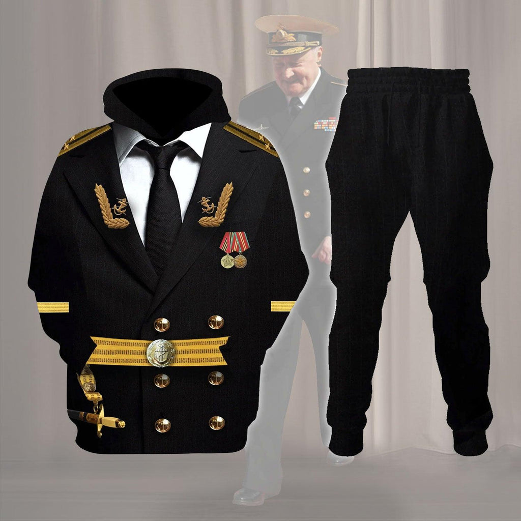 OodieGang Soviet Naval Captain Costume Hoodie Sweatshirt T-Shirt Tracksuit - OodieGang.com