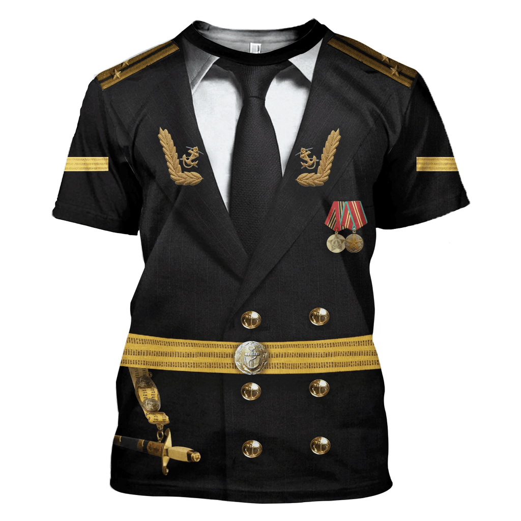 OodieGang Soviet Naval Captain Costume Hoodie Sweatshirt T-Shirt Tracksuit - OodieGang.com