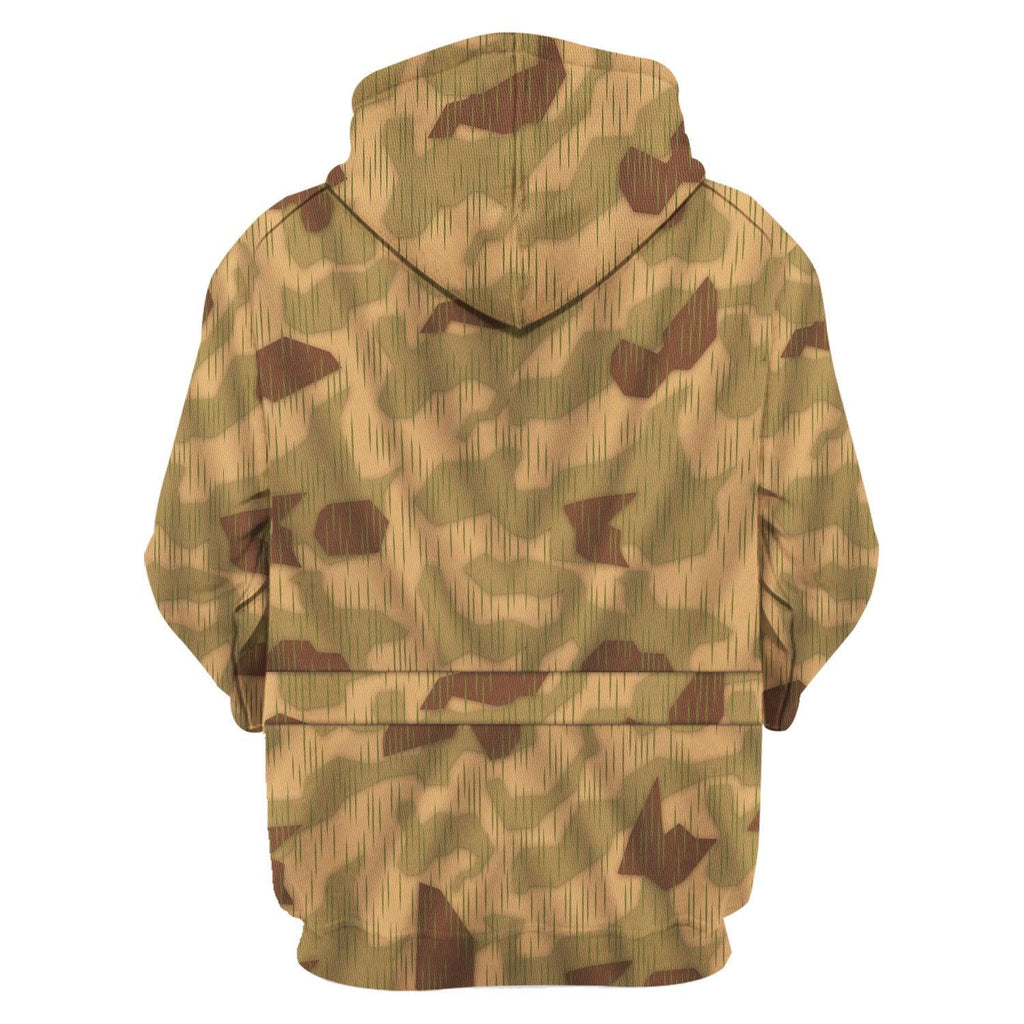 OodieGang Sumpftarnmuster Swamp Pattern German World War II Camouflage Patterns Costume Hoodie Sweatshirt T-Shirt Tracksuit - OodieGang.com