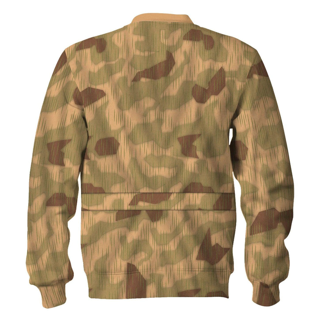 OodieGang Sumpftarnmuster Swamp Pattern German World War II Camouflage Patterns Costume Hoodie Sweatshirt T-Shirt Tracksuit - OodieGang.com