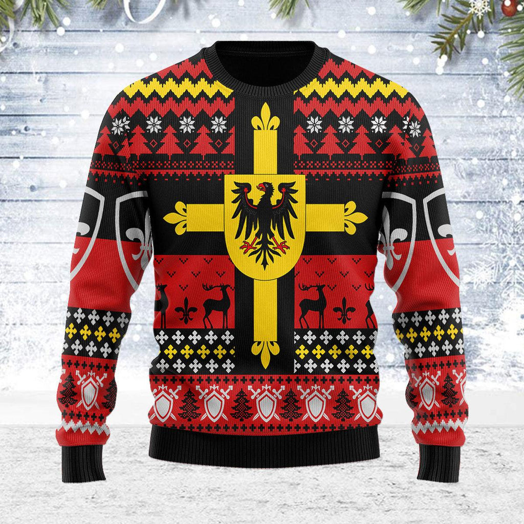 Oodiegang Teutonic Knights Christmas Ugly Sweater - Oodiegang.com