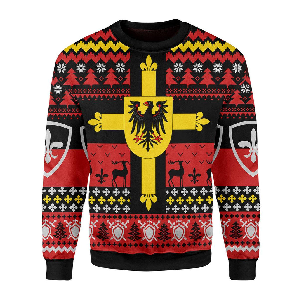 Oodiegang Teutonic Knights Christmas Ugly Sweater - Oodiegang.com