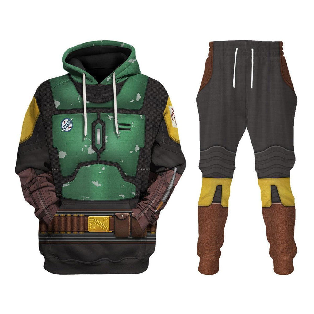 OodieGang The Book Of Boba Fett Costume Hoodie Sweatshirt T-Shirt Sweatpants - OodieGang.com