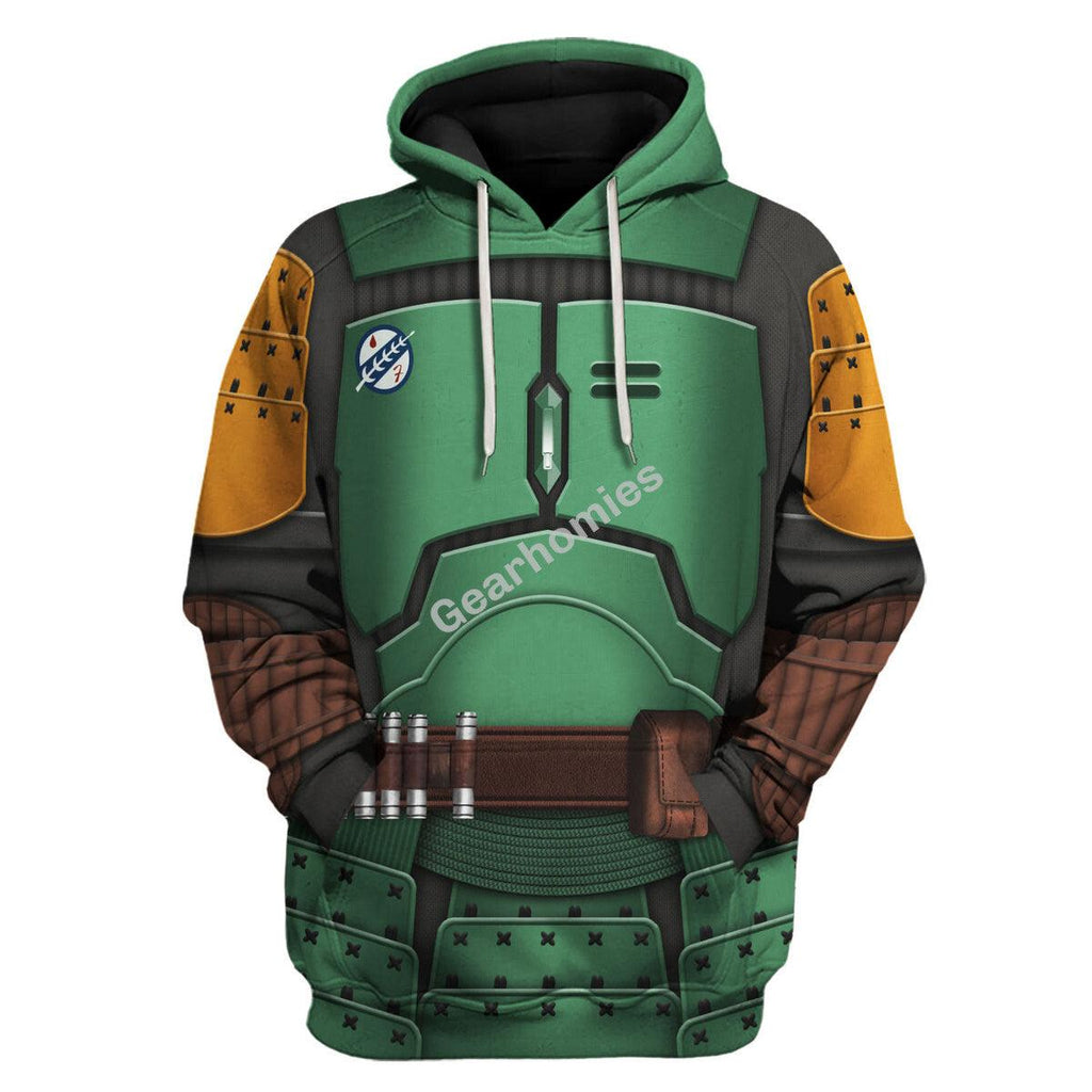 OodieGang The Book of Boba Fett Samurai Costume Hoodie Sweatshirt T-Shirt Sweatpants - OodieGang.com