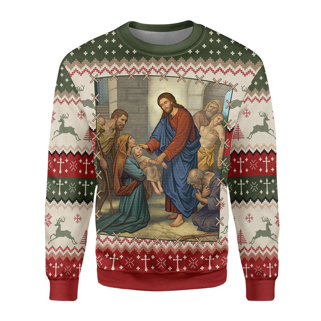 OodieGang The Divine Physician Artwork Christmas Sweater - OodieGang.com