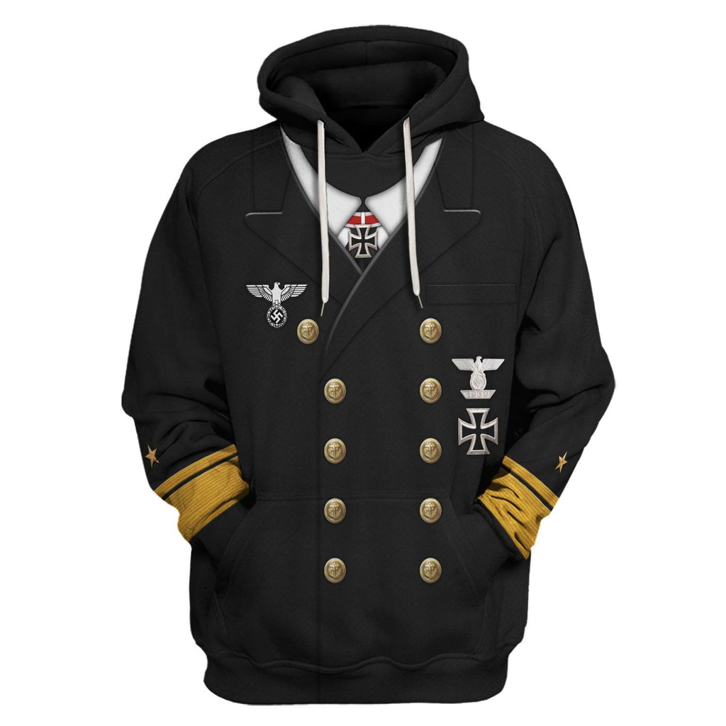 OodieGang Theodor Krancke - Navy Group West - The Kriegsmarine Costume Hoodie Sweatshirt T-Shirt Tracksuit - OodieGang.com