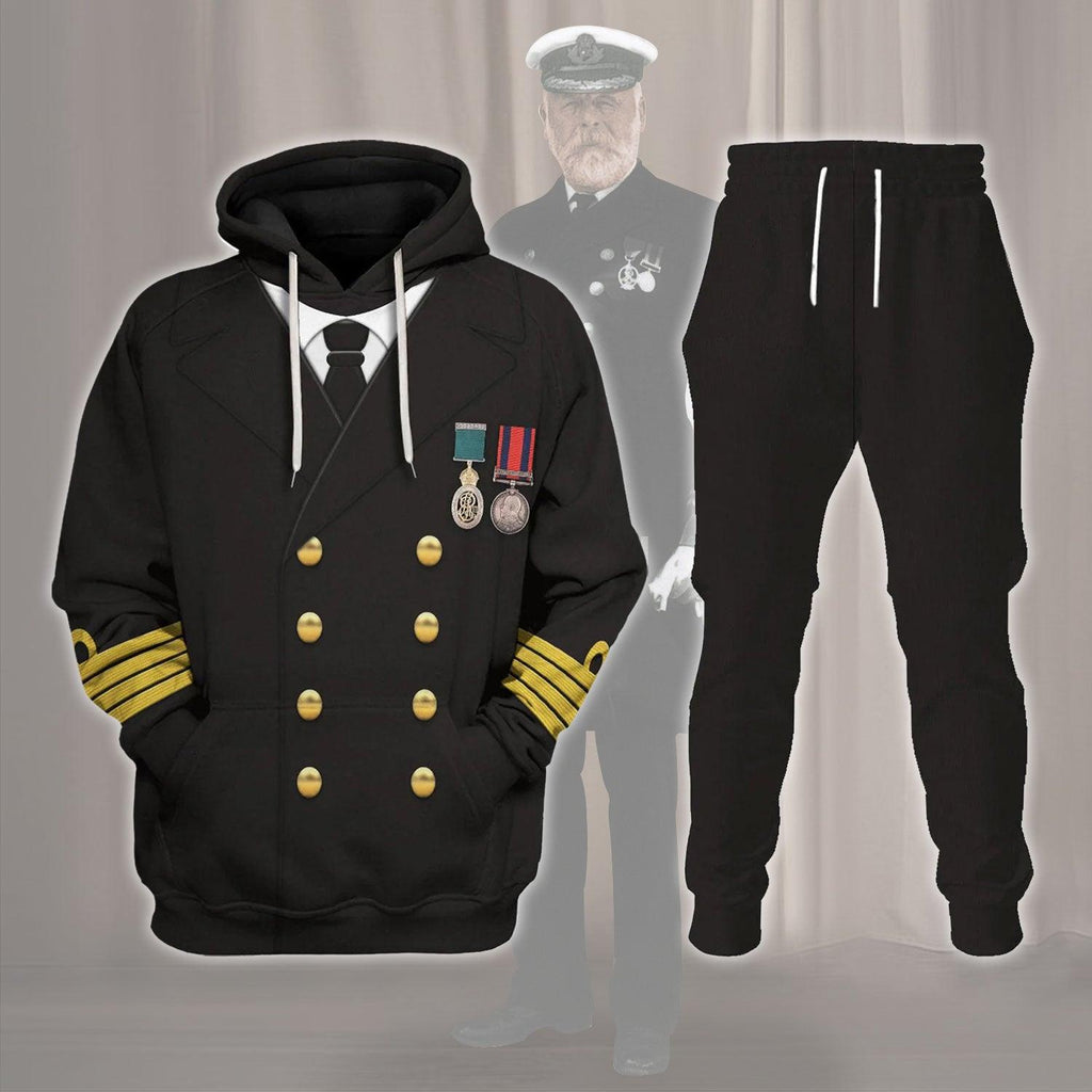 OodieGang Titanic Captain Edward John Smith Costume Hoodie Sweatshirt T-Shirt Tracksuit - OodieGang.com