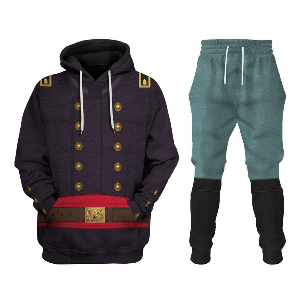 Oodiegang Union Army- Major- Infantry Uniform All Over Print Hoodie Sweatshirt T-Shirt Tracksuit - Oodiegang.com