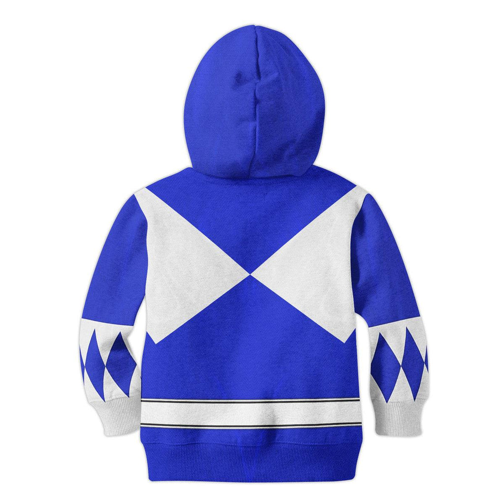 OodieGang Unisex Kid Tops Blue Ranger Mighty Morphin Kid 3D Apparel - OodieGang.com