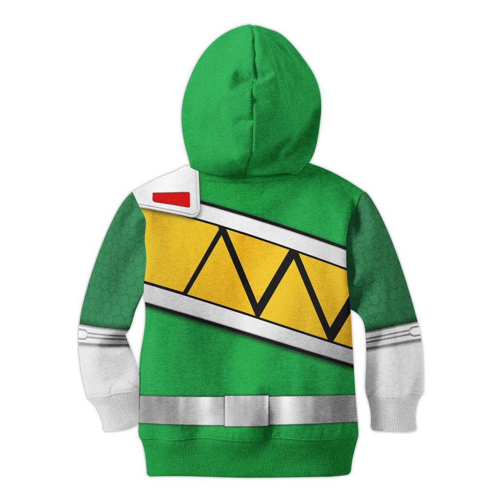 Oodiegang Unisex Kid Tops Green Power Rangers Dino Charge 3D Apparel - DucG