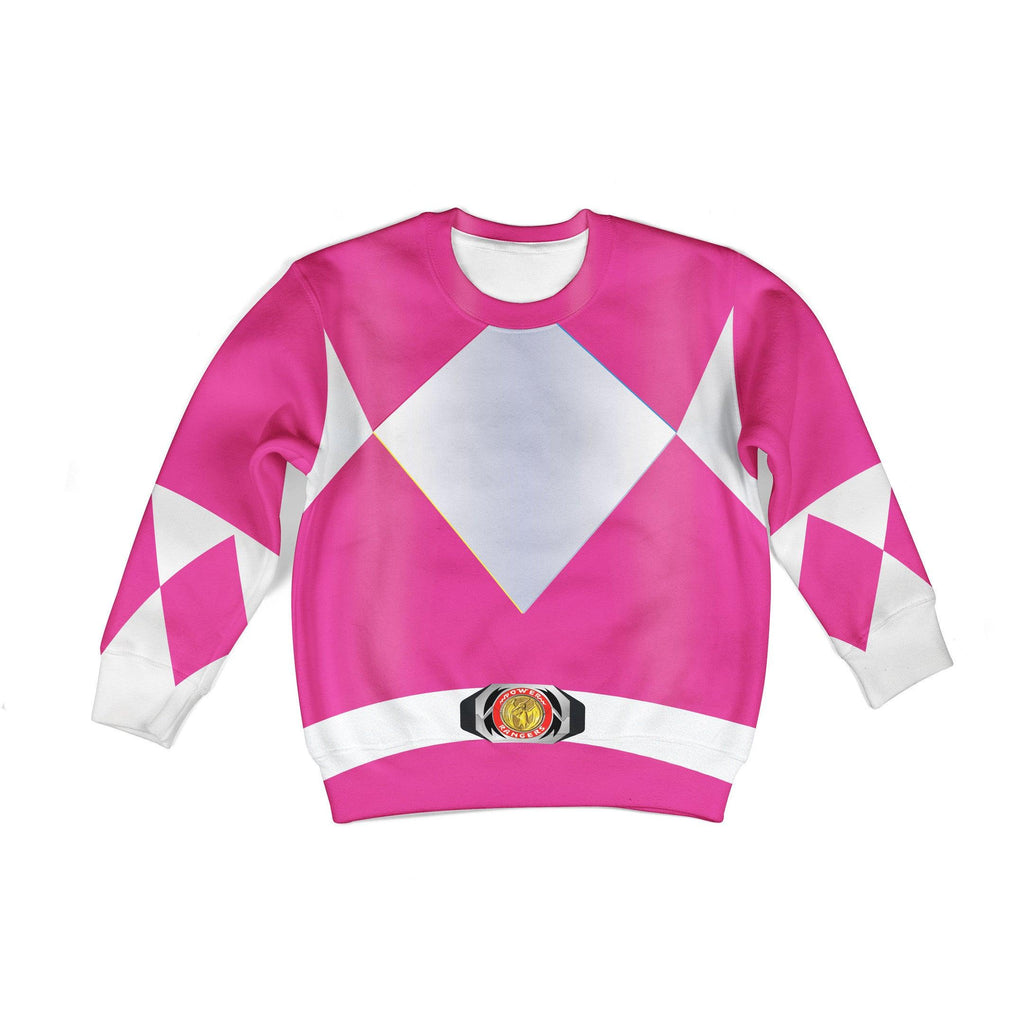 OodieGang Unisex Kid Tops Pink Power Ranger 3D Apparel - OodieGang.com