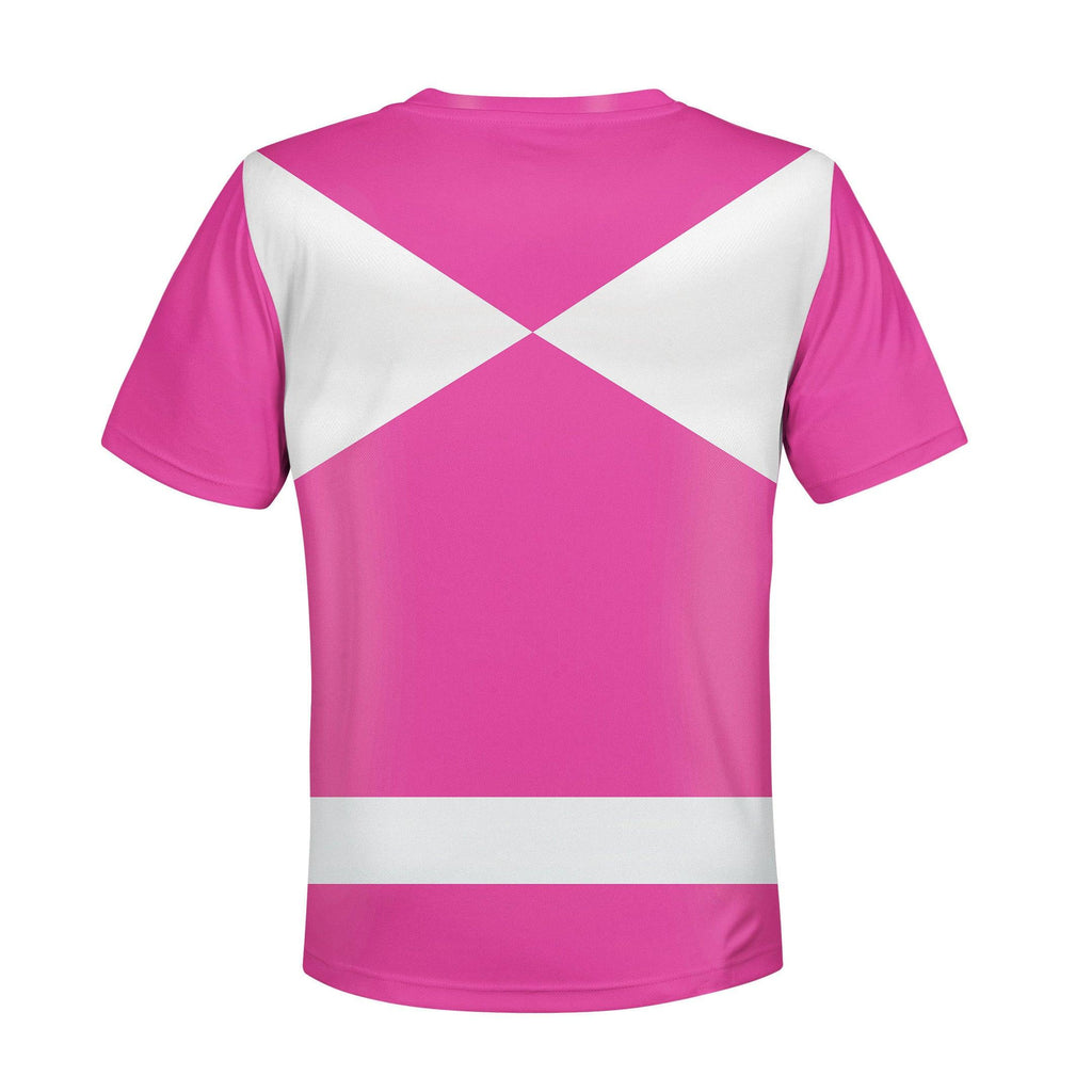 OodieGang Unisex Kid Tops Pink Power Ranger 3D Apparel - OodieGang.com