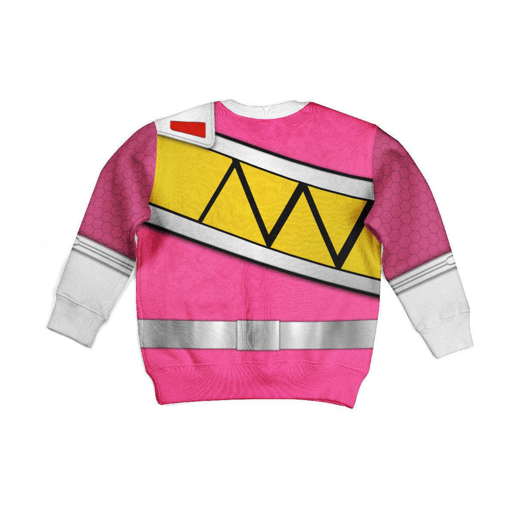 Oodiegang Unisex Kid Tops Pink Power Rangers Dino Charge 3D Apparel - DucG