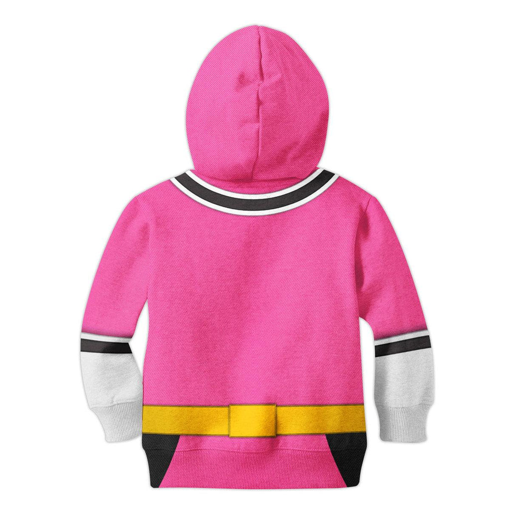 Oodiegang Unisex Kid Tops Pink Power Rangers Samurai 3D Apparel - DucG