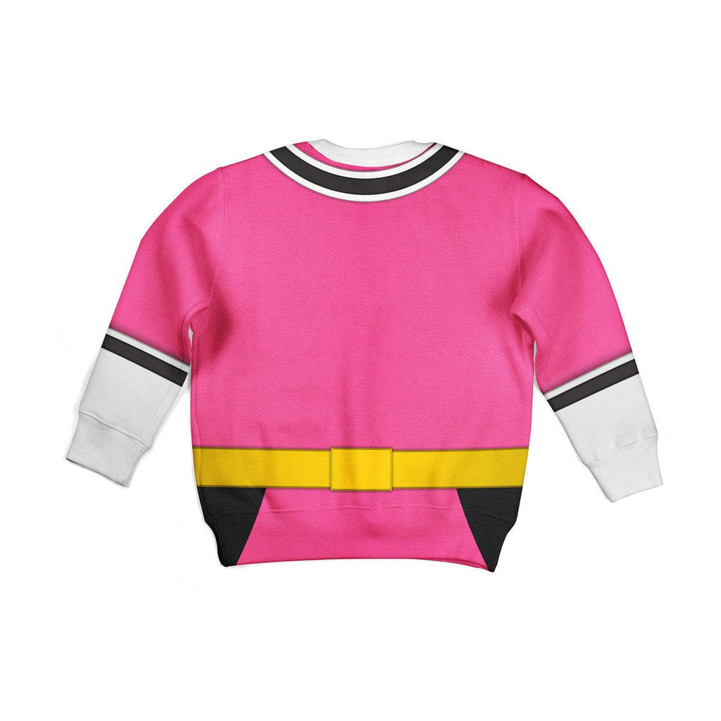 Oodiegang Unisex Kid Tops Pink Power Rangers Samurai 3D Apparel - DucG