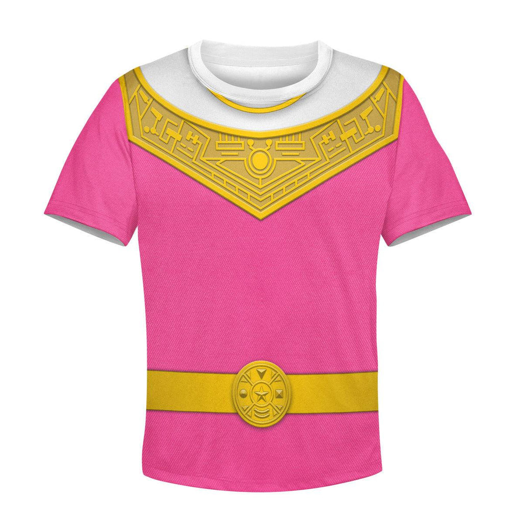 OodieGang Unisex Kid Tops Pink Power Rangers Zeo Kid 3D Apparel - OodieGang.com