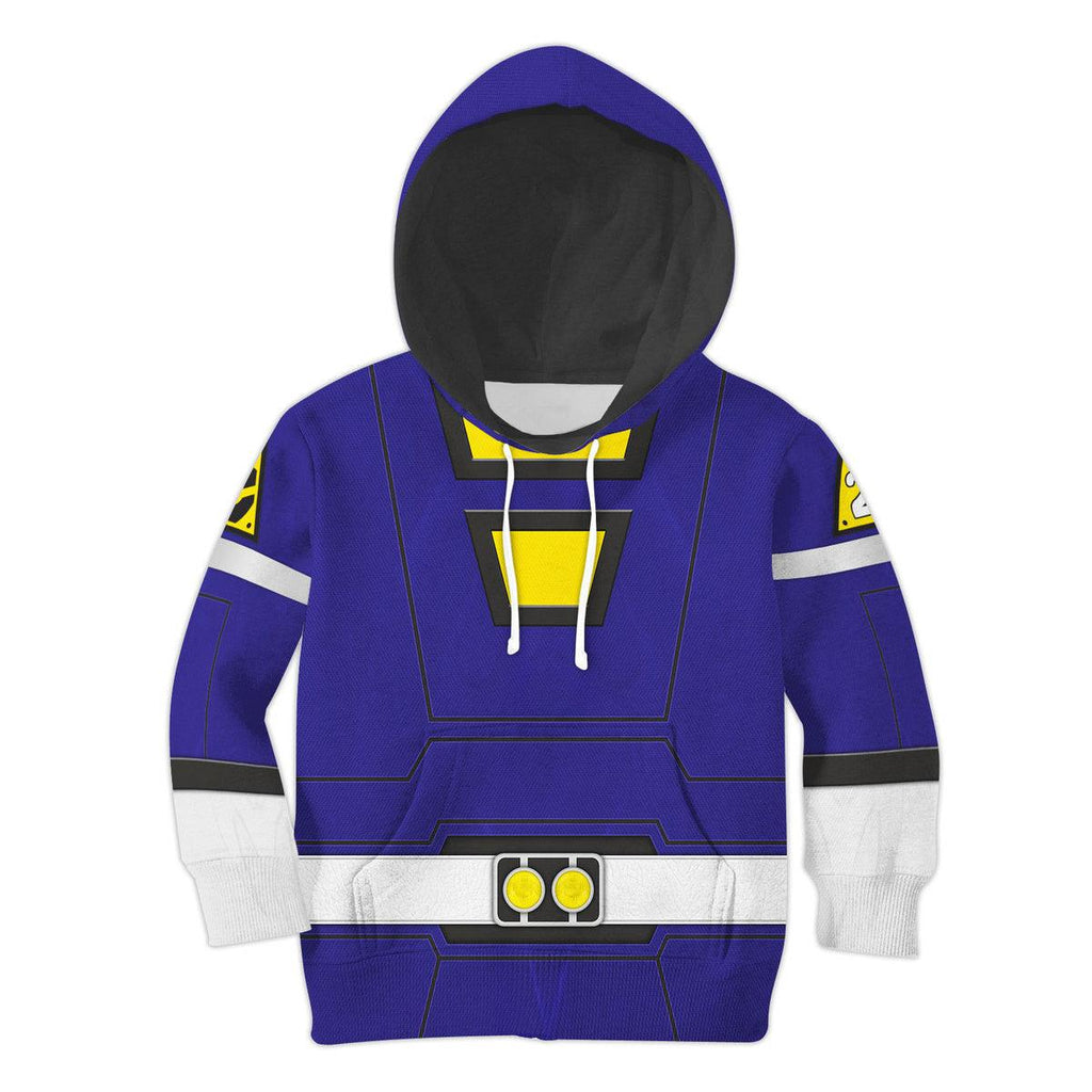 OodieGang Unisex Kid Tops Power Rangers Turbo Blue 3D Apparel - OodieGang.com