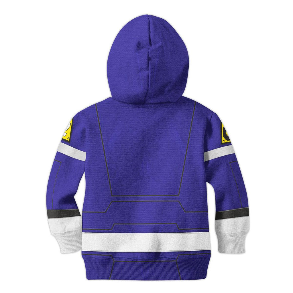 OodieGang Unisex Kid Tops Power Rangers Turbo Blue 3D Apparel - OodieGang.com