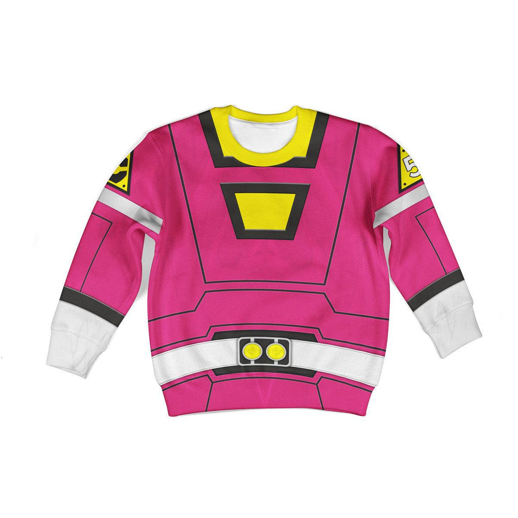 OodieGang Unisex Kid Tops Power Rangers Turbo Pink 3D Apparel - OodieGang.com