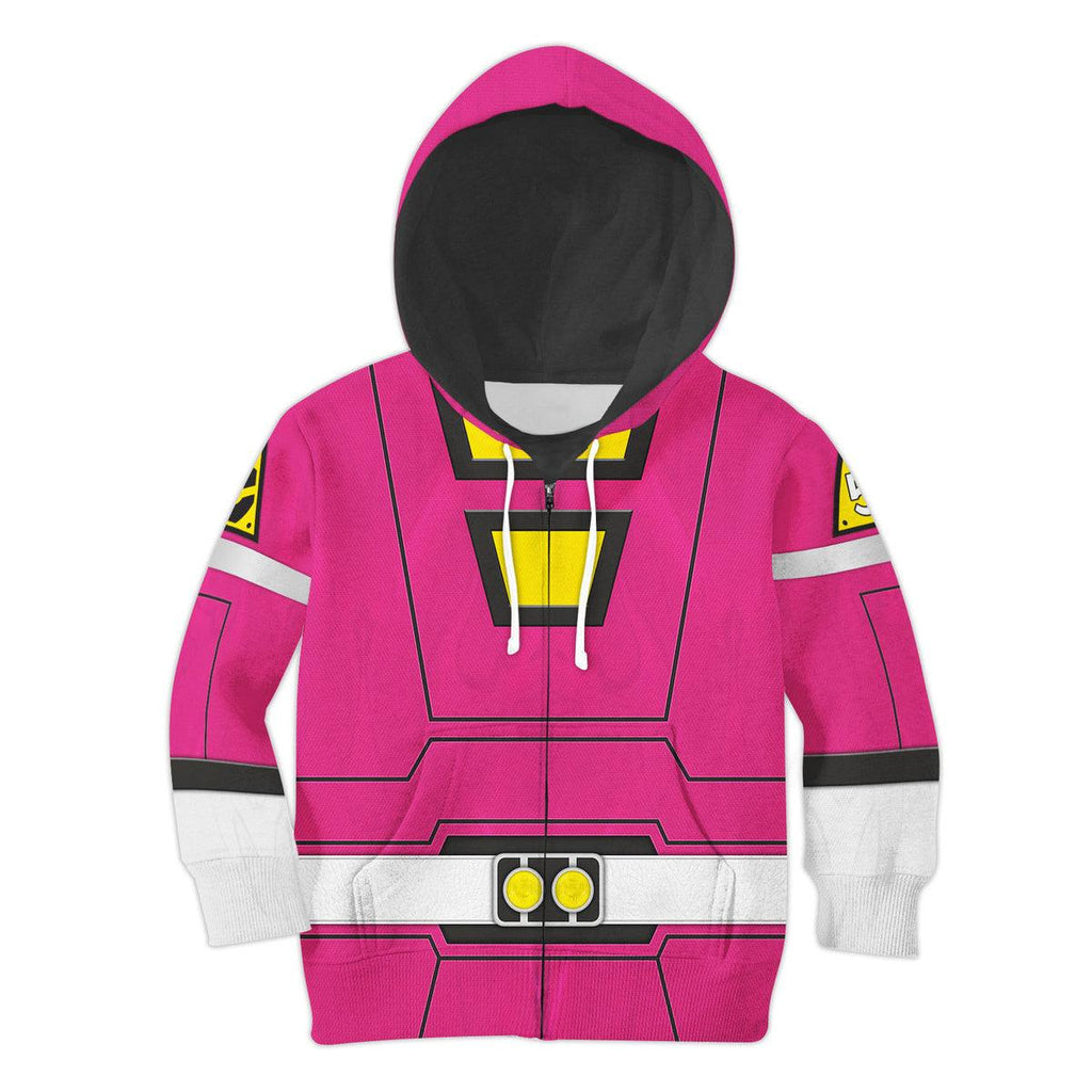 OodieGang Unisex Kid Tops Power Rangers Turbo Pink 3D Apparel - OodieGang.com