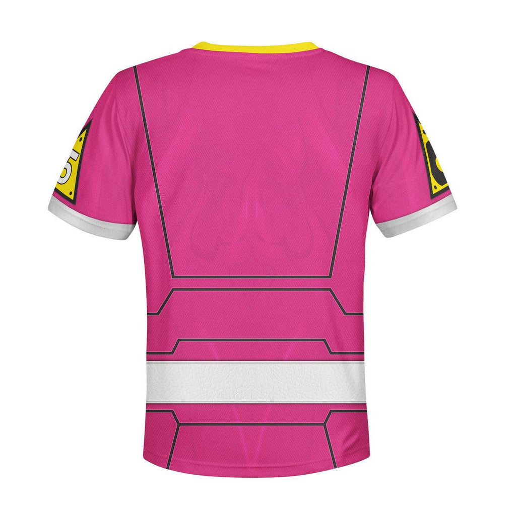 OodieGang Unisex Kid Tops Power Rangers Turbo Pink 3D Apparel - OodieGang.com