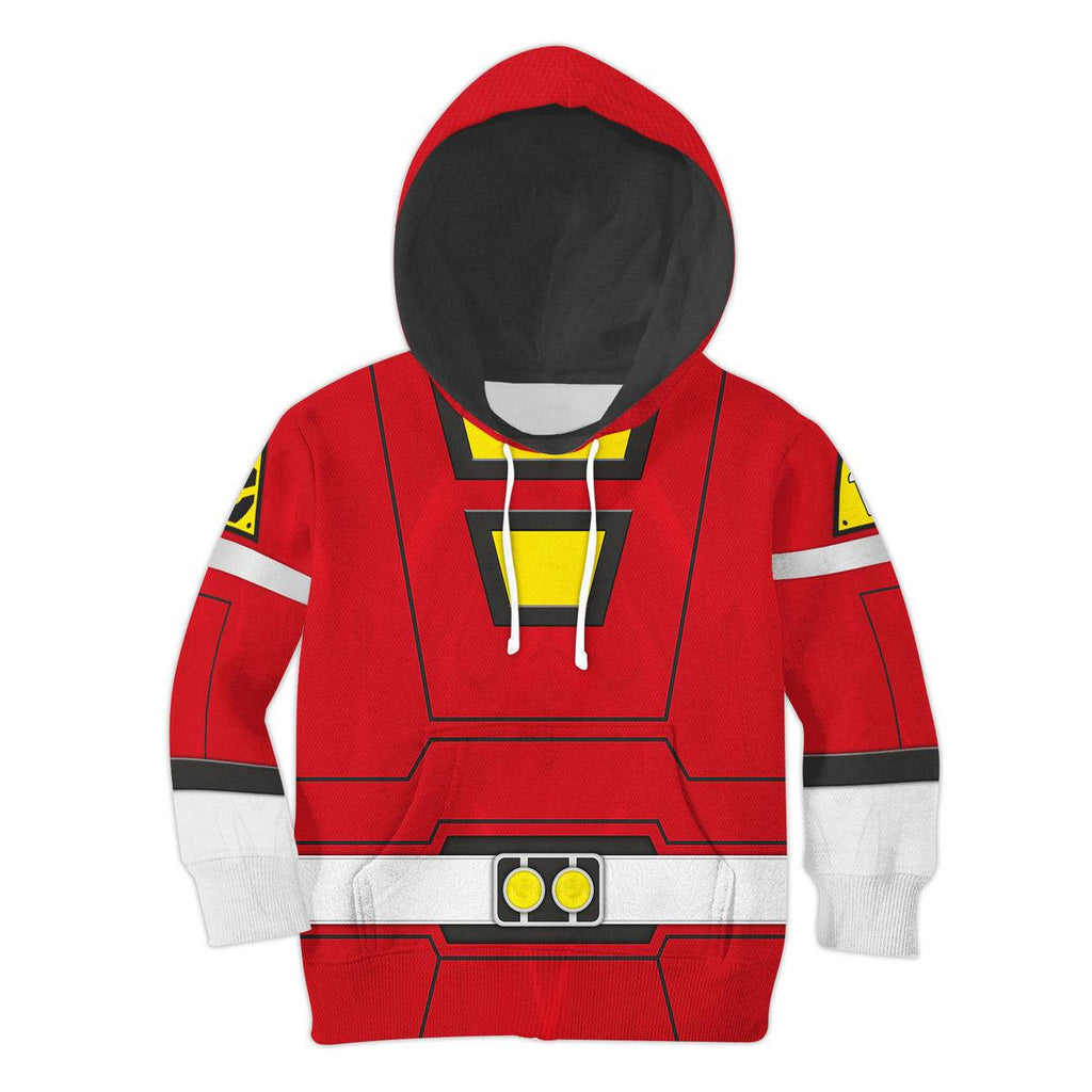 OodieGang Unisex Kid Tops Power Rangers Turbo Red 3D Apparel - OodieGang.com