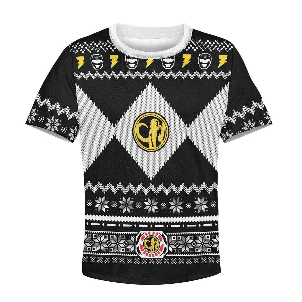 OodieGang Unisex Kid Tops Pullover Sweatshirt Black Power Ranger 3D Apparel - OodieGang.com