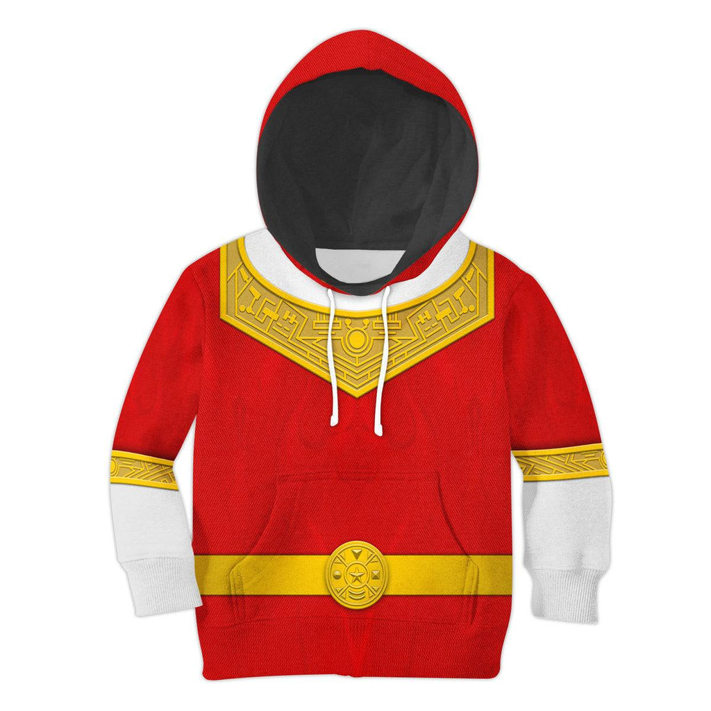 OodieGang Unisex Kid Tops Red Power Rangers Zeo Kid 3D Apparel - OodieGang.com