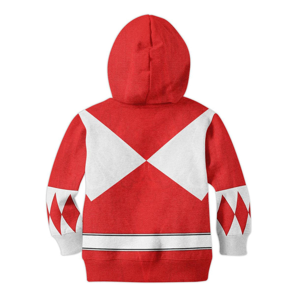 OodieGang Unisex Kid Tops Red Ranger Mighty Morphin Kid 3D Apparel - OodieGang.com