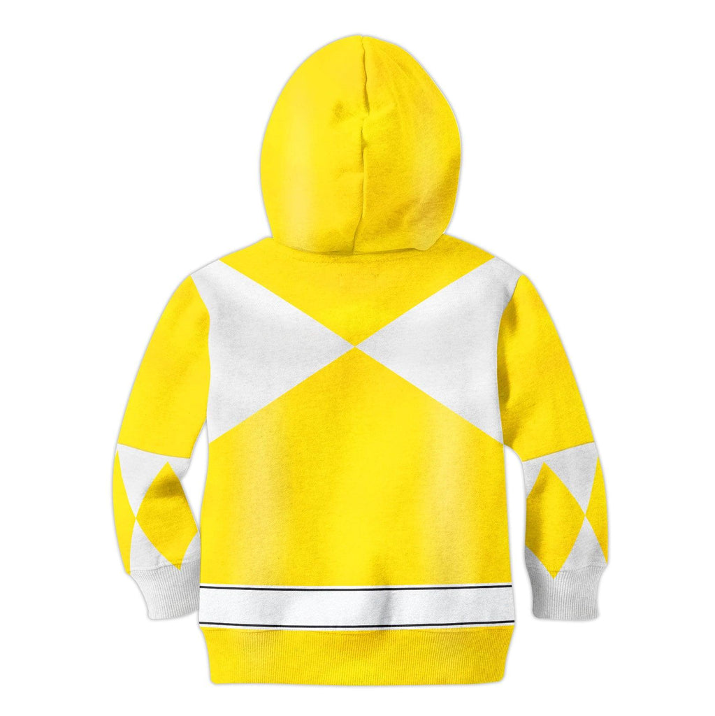 OodieGang Unisex Kid Tops Yellow Power Ranger 3D Apparel - OodieGang.com