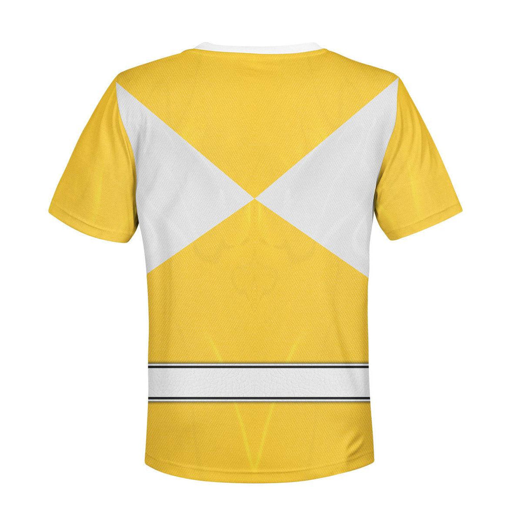 OodieGang Unisex Kid Tops Yellow Ranger Mighty Morphin Kid 3D Apparel - OodieGang.com