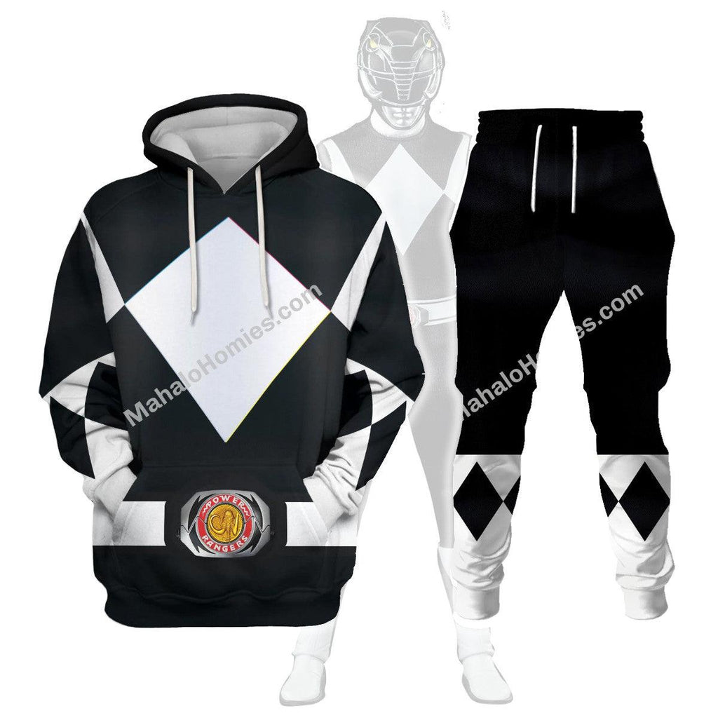 OodieGang Unisex Tracksuit Hoodies Black Power Ranger 3D Costumes - OodieGang.com