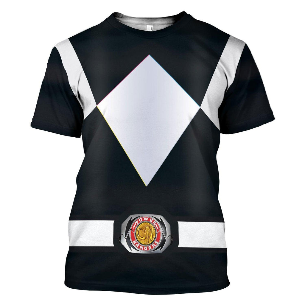 OodieGang Unisex Tracksuit Hoodies Black Power Ranger 3D Costumes - OodieGang.com