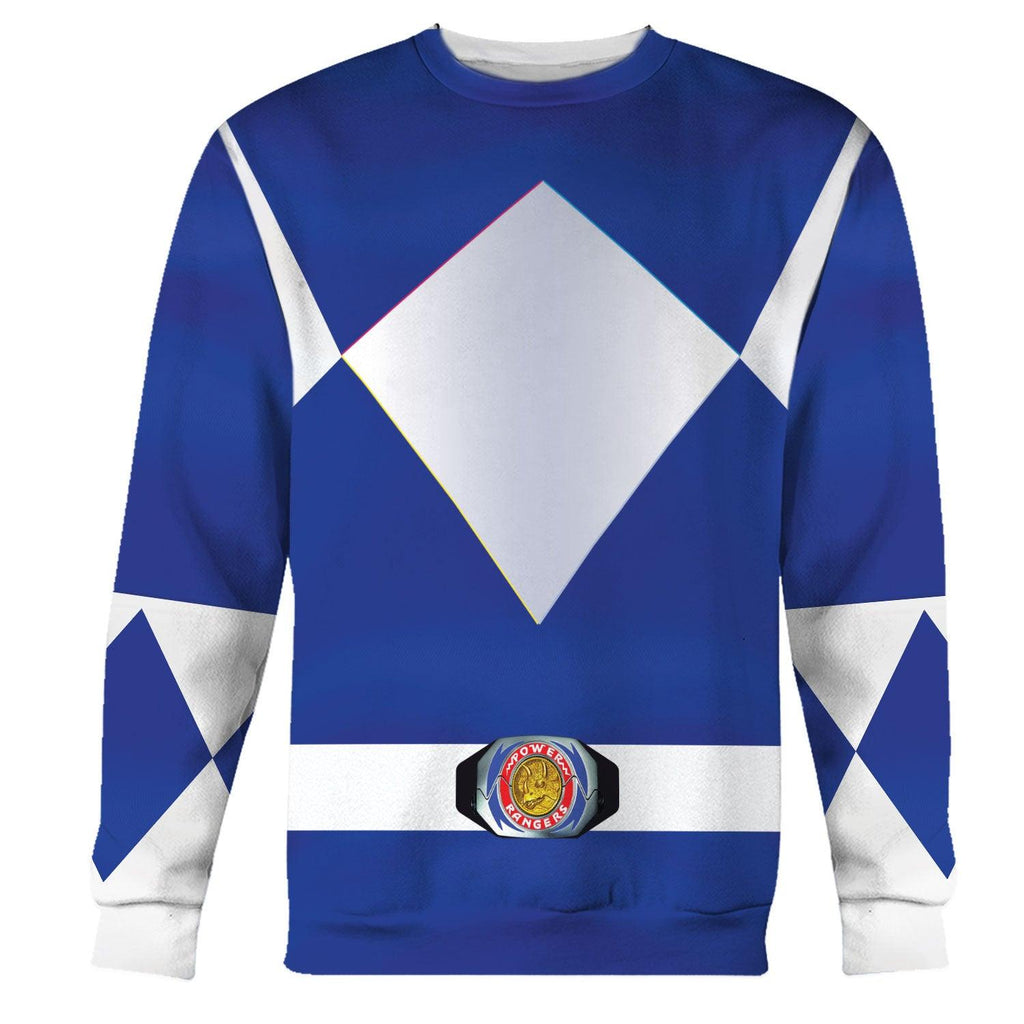 OodieGang Unisex Tracksuit Hoodies Blue Power Ranger 3D Costumes - OodieGang.com