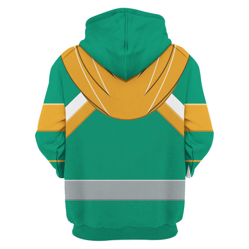 OodieGang Unisex Tracksuit Hoodies Green Power Ranger 3D Costumes - OodieGang.com