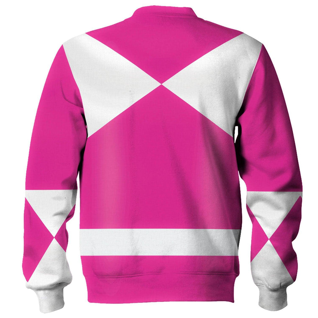 OodieGang Unisex Tracksuit Hoodies Pink Power Ranger 3D Costumes - OodieGang.com