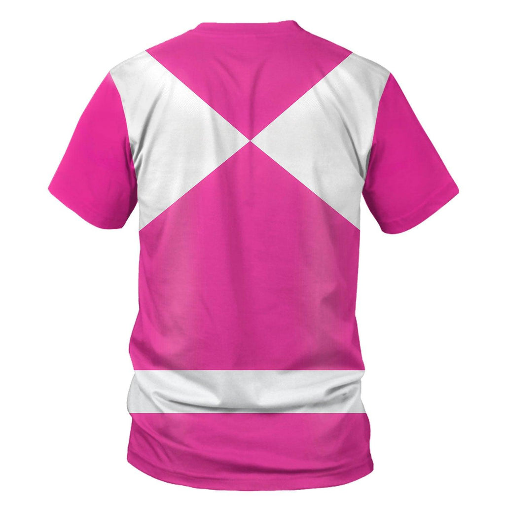 OodieGang Unisex Tracksuit Hoodies Pink Power Ranger 3D Costumes - OodieGang.com