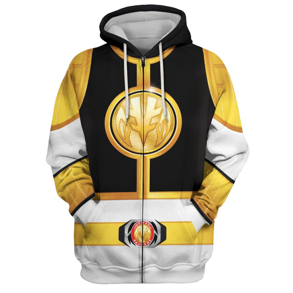 OodieGang Unisex Tracksuit Hoodies White Power Ranger 3D Costumes - OodieGang.com