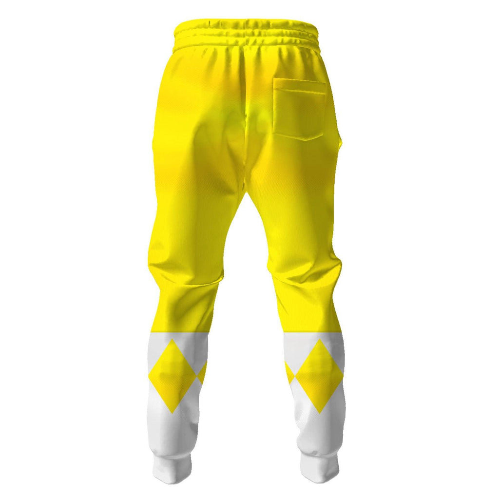 OodieGang Unisex Tracksuit Hoodies Yellow Power Ranger 3D Costumes - OodieGang.com