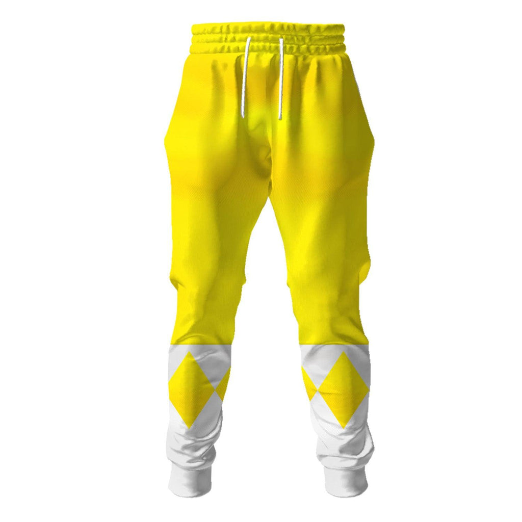 OodieGang Unisex Tracksuit Hoodies Yellow Power Ranger 3D Costumes - OodieGang.com