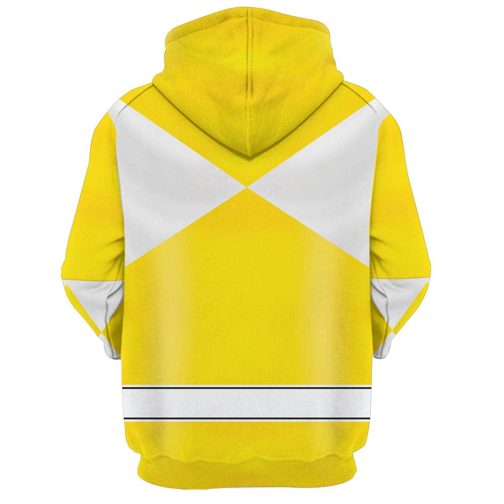 OodieGang Unisex Tracksuit Hoodies Yellow Power Ranger 3D Costumes - OodieGang.com