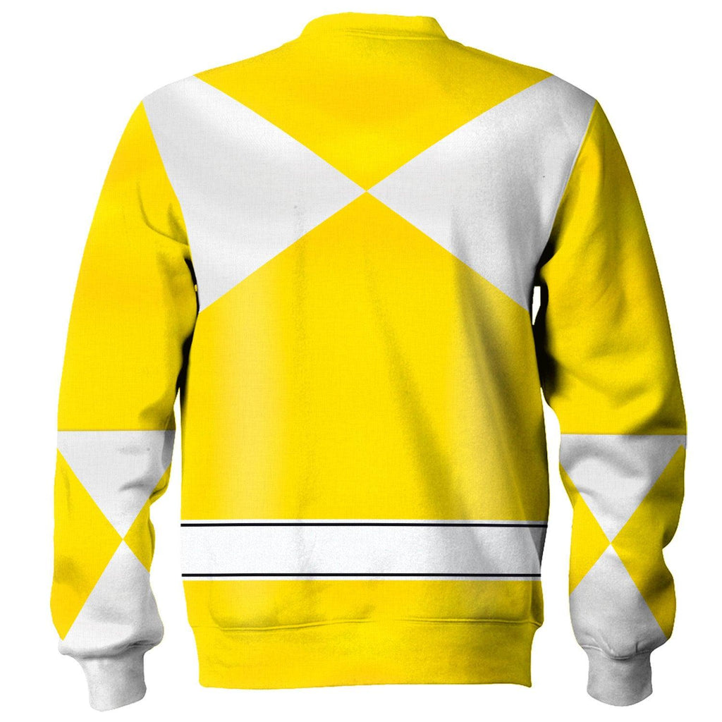 OodieGang Unisex Tracksuit Hoodies Yellow Power Ranger 3D Costumes - OodieGang.com