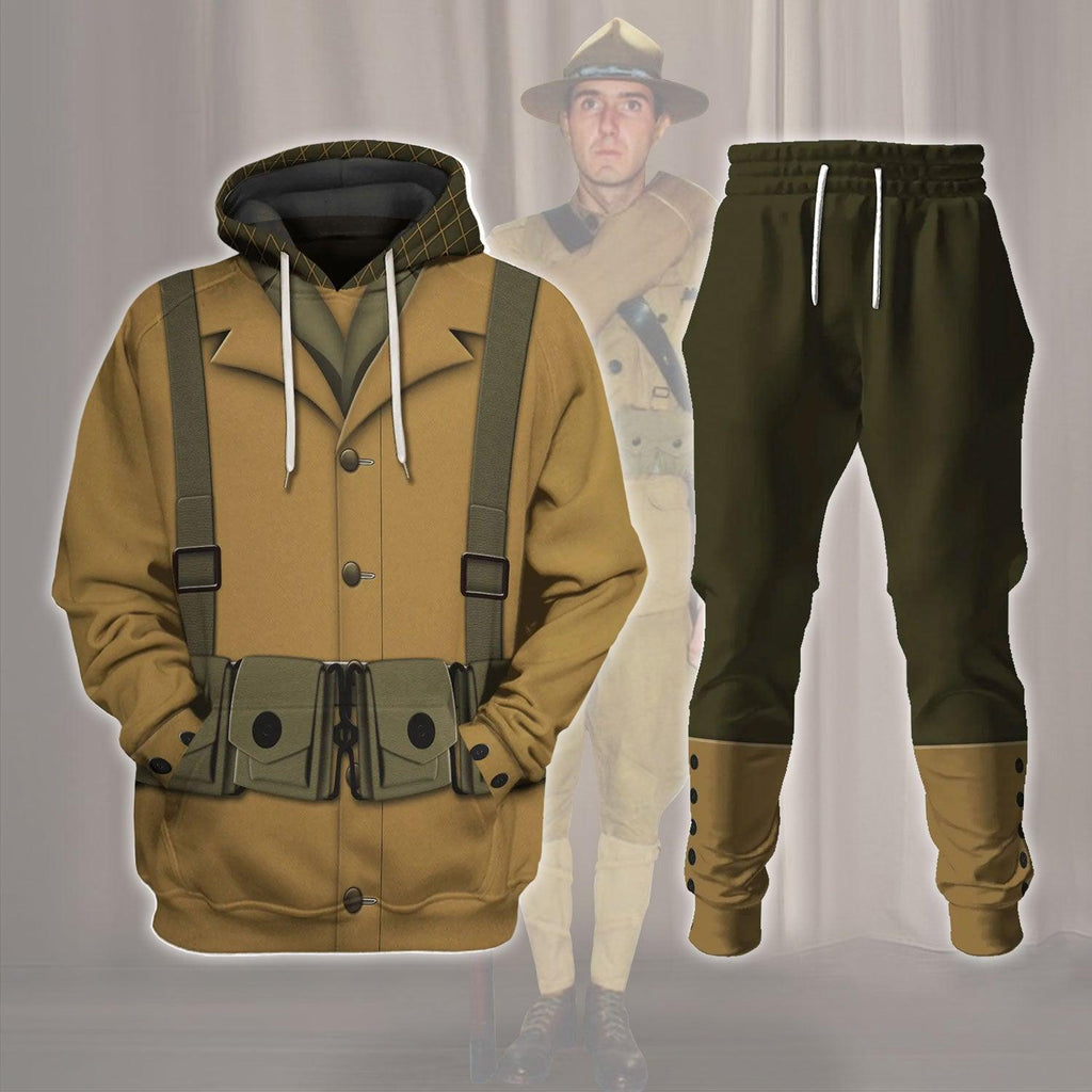 OodieGang US Army WW1 Infantryman Costume Hoodie Sweatshirt T-Shirt Tracksuit - OodieGang.com