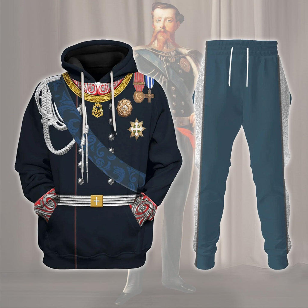 OodieGang Victor Emmanuel II - King of Italy Costume Hoodie Sweatshirt T-Shirt Tracksuit - OodieGang.com