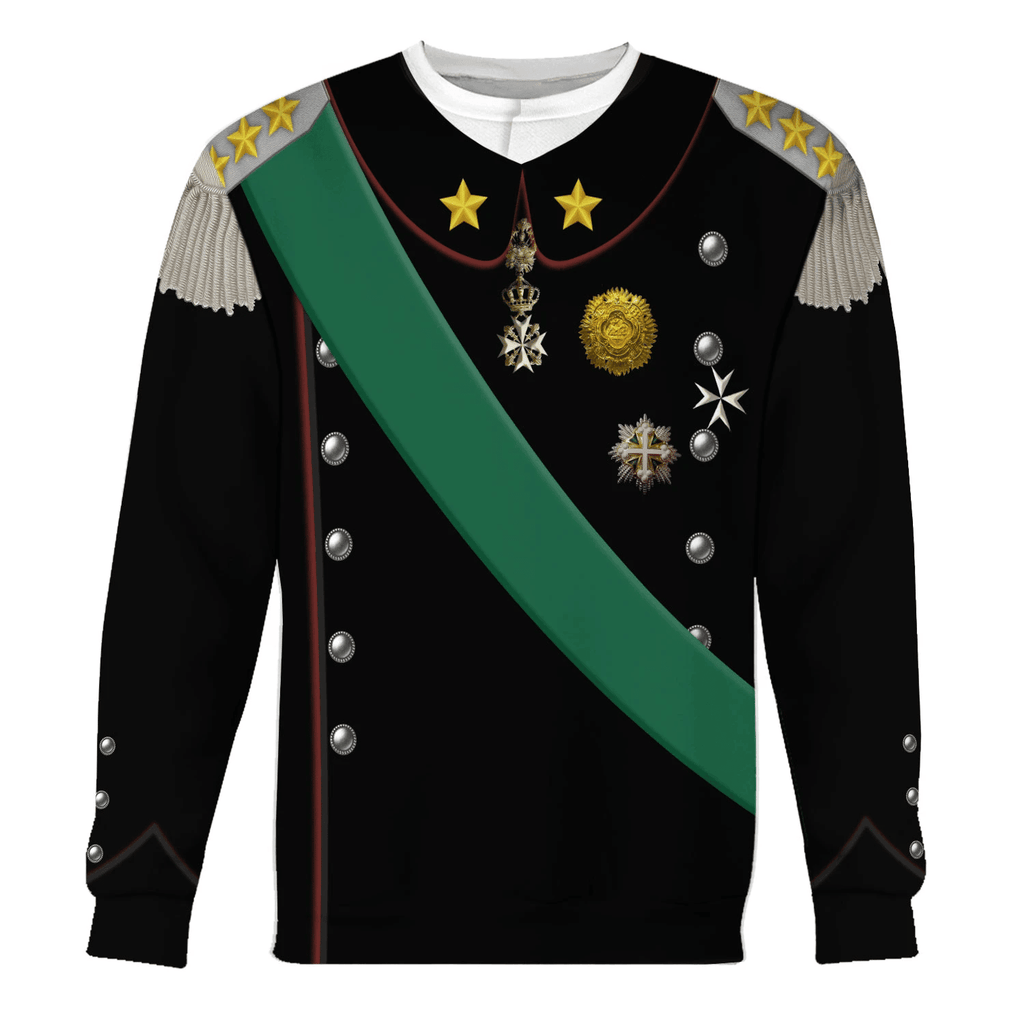 OodieGang Victor Emmanuel III King of Italy Costume Hoodie Sweatshirt T-Shirt Tracksuit - OodieGang.com