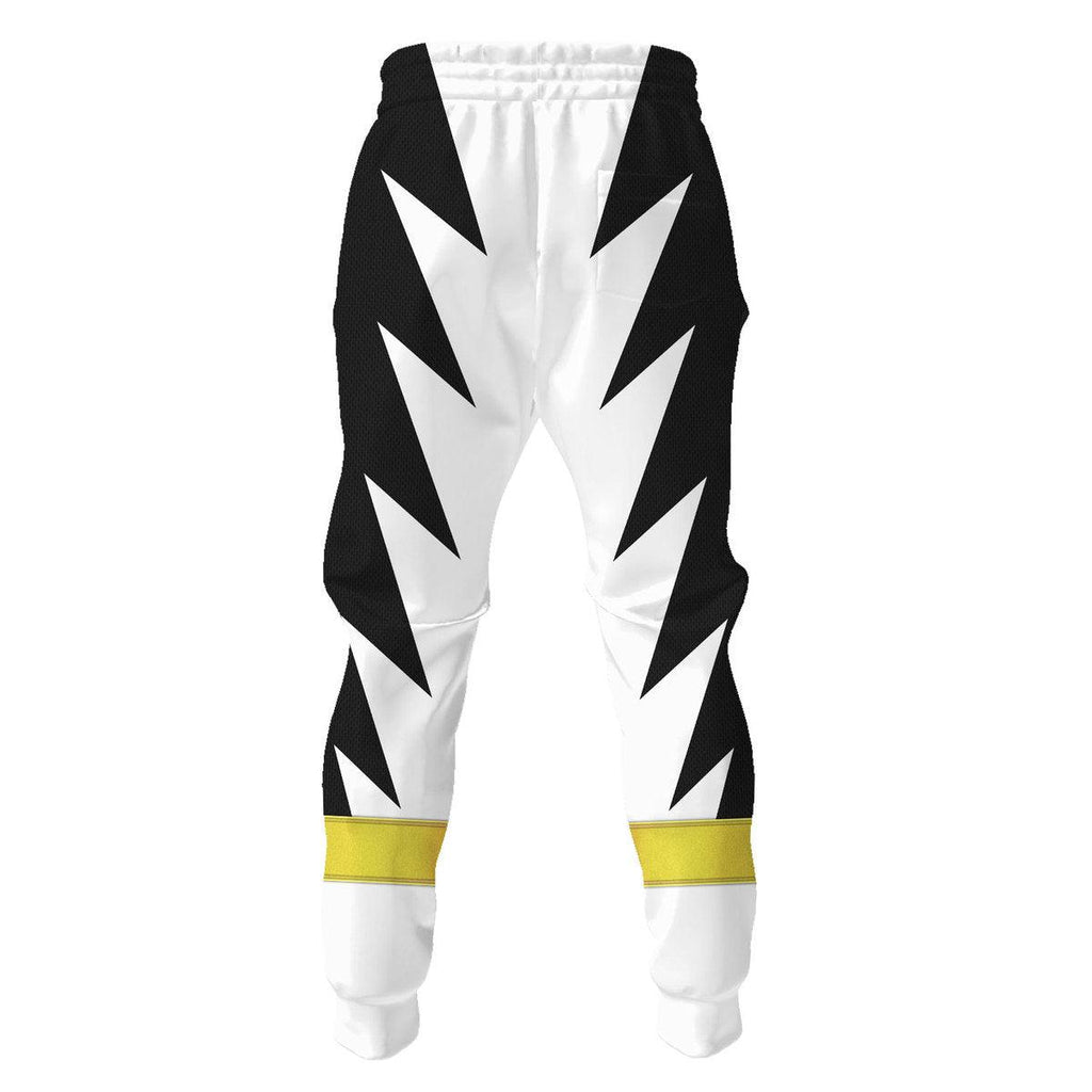 OodieGang White Ranger Dino Thunder Hoodies Sweatshirt T-shirt Hawaiian Sweatpants - OodieGang.com