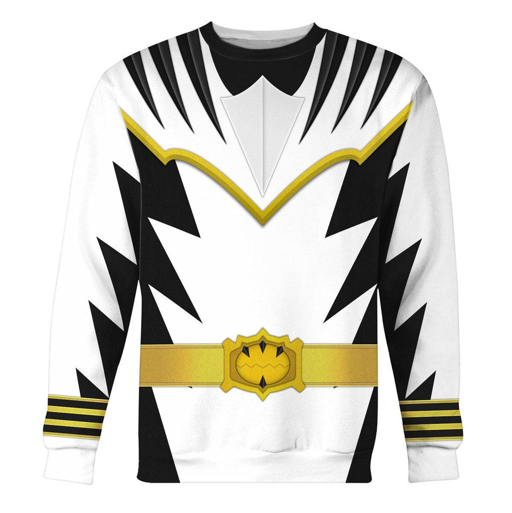 OodieGang White Ranger Dino Thunder Hoodies Sweatshirt T-shirt Hawaiian Sweatpants - OodieGang.com